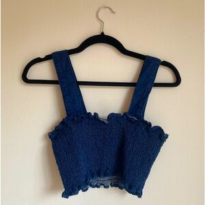 Jean crop top